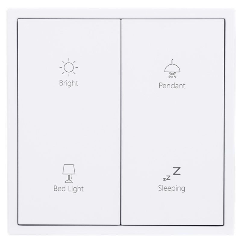 Panel KNX Tile 2 Botones tipo B